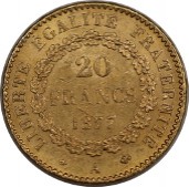 Francja 20 Franków, Anioł