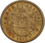 Francja 20 Franków Napoleon z wieńcem